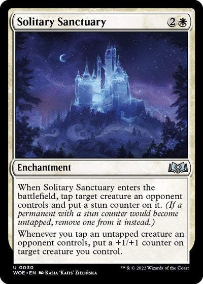 Solitary Sanctuary (Wilds of Eldraine) Light Play Foil