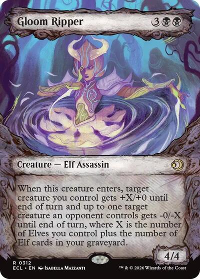 Gloom Ripper (Showcase) (Lorwyn Eclipsed) Near Mint Foil