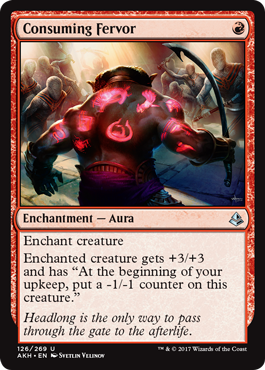 Consuming Fervor (Amonkhet) Light Play Foil
