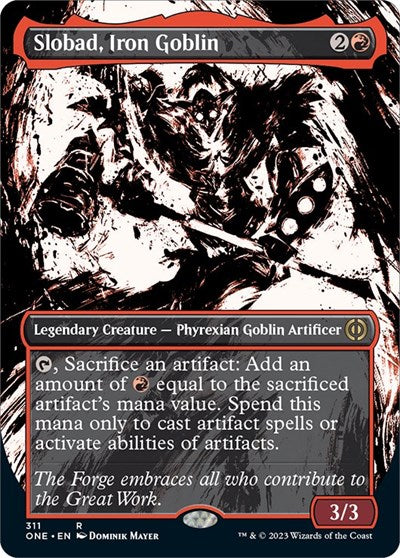 Slobad, Iron Goblin (Showcase) (Phyrexia: All Will Be One) Near Mint