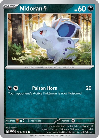 Nidoran F (Scarlet and Violet: 151) Near Mint
