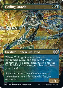 Coiling Oracle (Borderless) (Double Masters 2022) Light Play