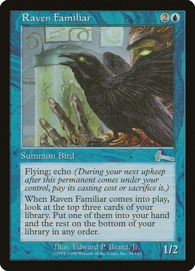 Raven Familiar (Urza's Legacy) Light Play