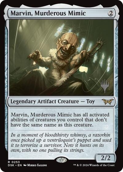 Marvin, Murderous Mimic (Promo Pack: Duskmourn: House of Horror) Near Mint