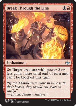 Break Through the Line (Fate Reforged) Near Mint