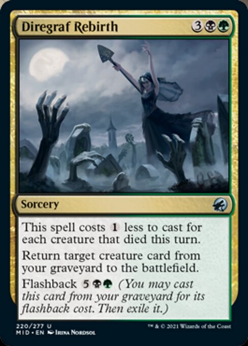 Diregraf Rebirth (Innistrad: Midnight Hunt) Light Play Foil