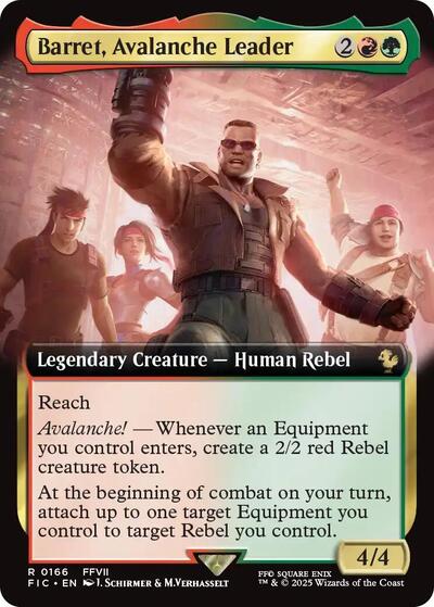 Barret, Avalanche Leader (Extended Art) (Commander: FINAL FANTASY) Near Mint