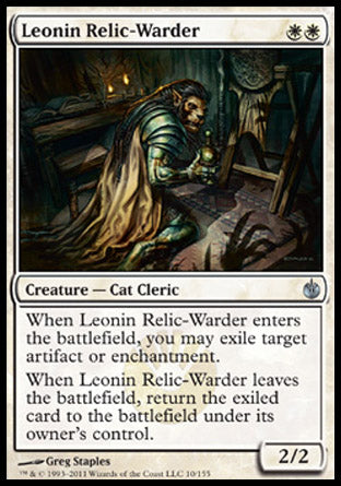 Leonin Relic-Warder (Mirrodin Besieged) Light Play