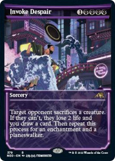 Invoke Despair (Showcase) (Kamigawa: Neon Dynasty) Light Play