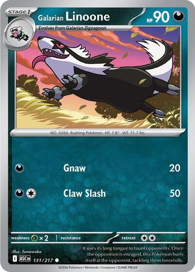 Galarian Linoone (ME: Ascended Heroes) Near Mint