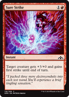 Sure Strike (Guilds of Ravnica) Light Play Foil