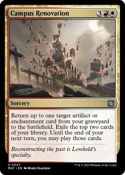 Campus Renovation (March of the Machine: The Aftermath) Light Play Foil