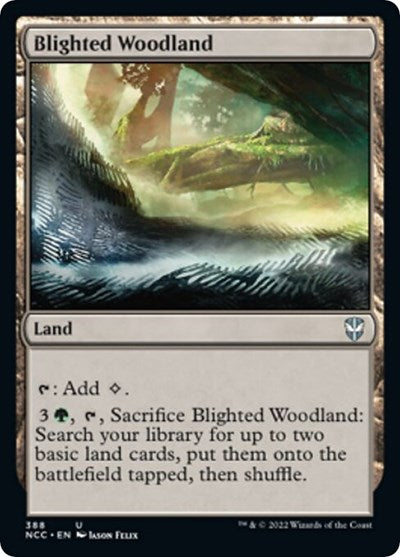 Blighted Woodland (Commander: Streets of New Capenna) Light Play