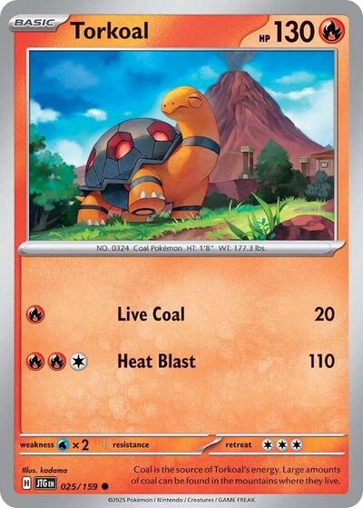 Torkoal (SV09: Journey Together) Near Mint Reverse Holofoil