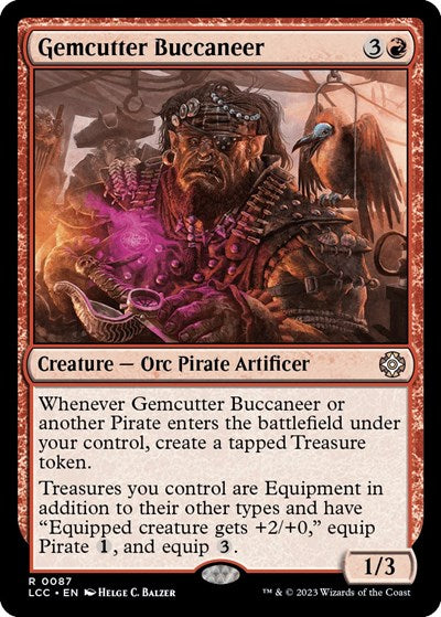 Gemcutter Buccaneer (Commander: The Lost Caverns of Ixalan) Light Play
