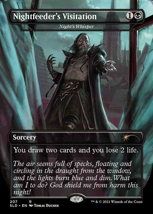 Nightfeeder's Visitation - Night's Whisper (Secret Lair) Light Play Foil
