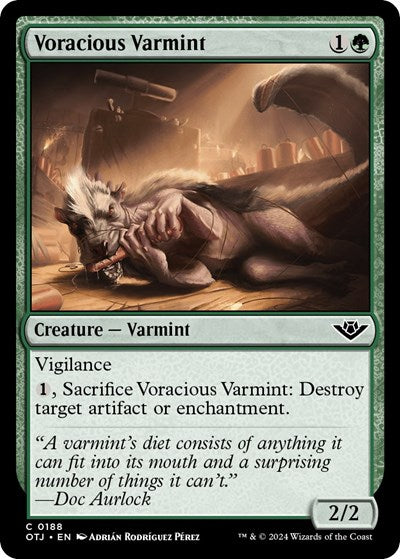 Voracious Varmint (Outlaws of Thunder Junction) Light Play Foil