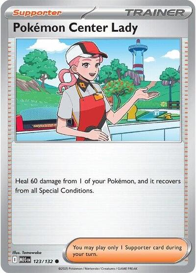 Pokemon Center Lady (ME01: Mega Evolution) Near Mint Reverse Holofoil