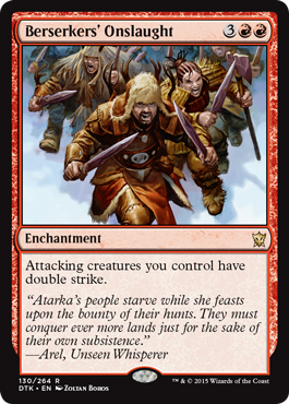 Berserkers' Onslaught (Dragons of Tarkir) Light Play