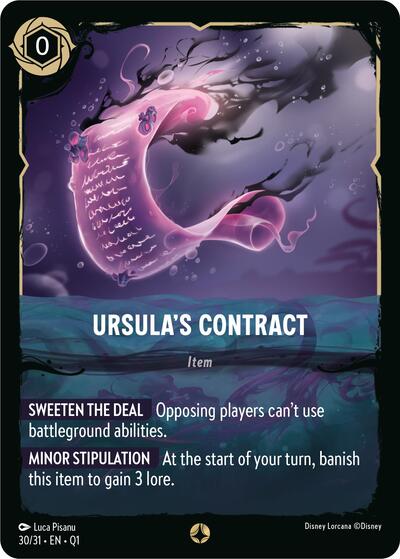 Ursula's Contract (Illumineer's Quest: Deep Trouble) Near Mint