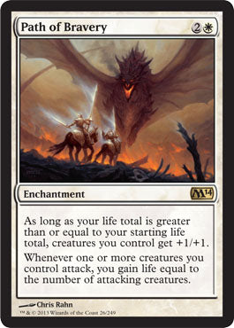 Path of Bravery (Magic 2014 Core Set) Light Play