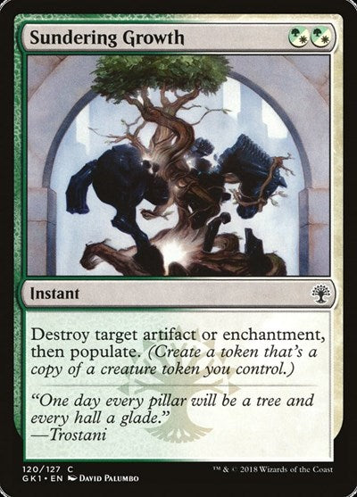 Sundering Growth (Guilds of Ravnica: Guild Kits) Light Play