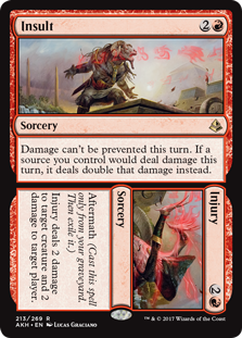 Insult to Injury (Amonkhet) Light Play Foil