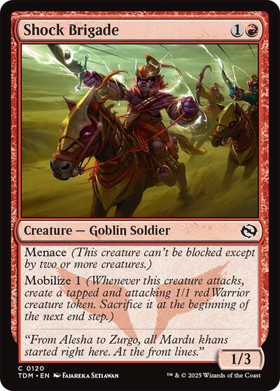 Shock Brigade (Tarkir: Dragonstorm) Near Mint Foil