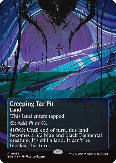 Creeping Tar Pit (0054) (Borderless) (Stellar Sights) Near Mint