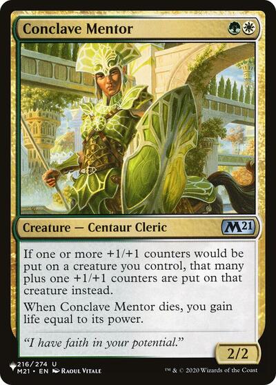 Conclave Mentor (The List) Near Mint