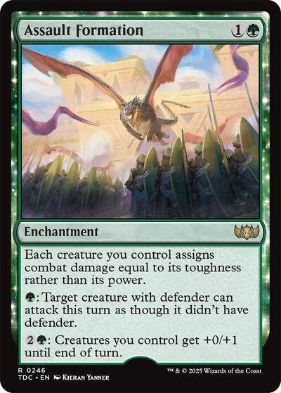 Assault Formation (Commander: Tarkir: Dragonstorm) Light Play