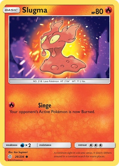 Slugma (SM - Cosmic Eclipse) Near Mint Reverse Holofoil