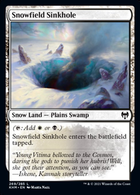Snowfield Sinkhole (Kaldheim) Light Play