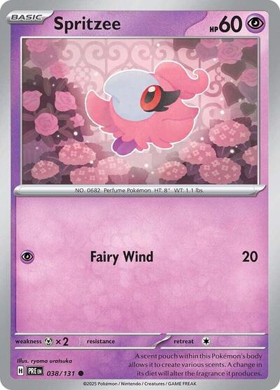 Spritzee (SV: Prismatic Evolutions) Near Mint Reverse Holofoil