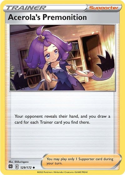 Acerola's Premonition (SWSH09: Brilliant Stars) Near Mint