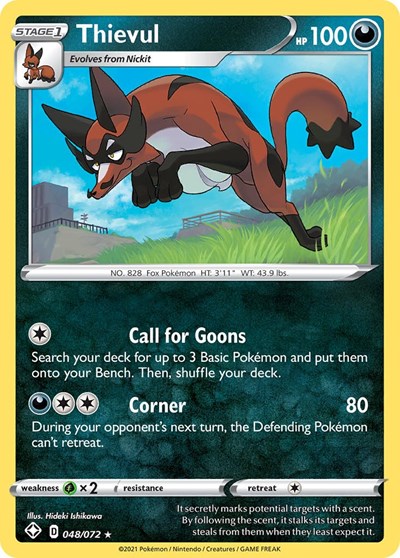 Thievul (Shining Fates) Near Mint Reverse Holofoil