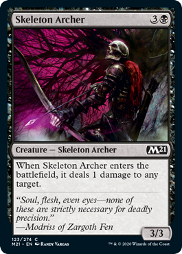 Skeleton Archer (Magic 2021 Core Set) Near Mint Foil
