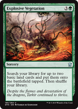 Explosive Vegetation (Dragons of Tarkir) Light Play