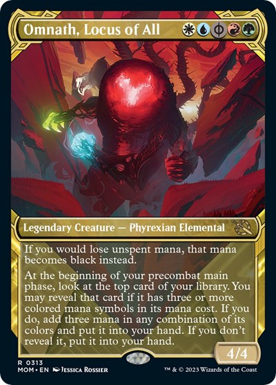 Omnath, Locus of All (Showcase) (March of the Machine) Near Mint Foil