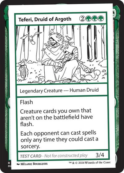 Teferi, Druid of Argoth (Mystery Booster 2 Playtest Cards) Near Mint