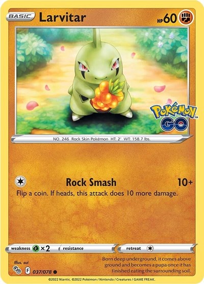 Larvitar (Pokemon GO) Near Mint