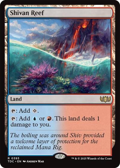 Shivan Reef (Commander: Tarkir: Dragonstorm) Light Play