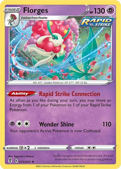 Florges (SWSH07: Evolving Skies) Near Mint Reverse Holofoil