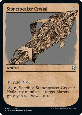 Stonespeaker Crystal (Showcase) (Commander Legends: Battle for Baldur's Gate) Light Play