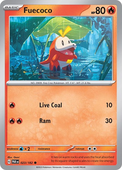 Fuecoco (Scarlet and Violet: Paradox Rift) Near Mint