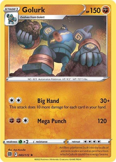 Golurk (SWSH09: Brilliant Stars) Near Mint Reverse Holofoil