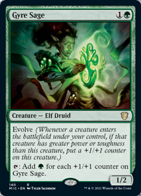 Gyre Sage (Commander 2021 Midnight Hunt) Near Mint