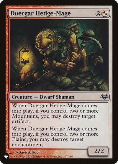 Duergar Hedge-Mage (The List) Near Mint