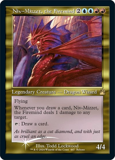 Niv-Mizzet, the Firemind (Retro Frame) (Launch Party & Release Event Promos) Light Play Foil