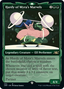 Hardy of Myra's Marvels (Showcase) (Unfinity) Light Play Foil